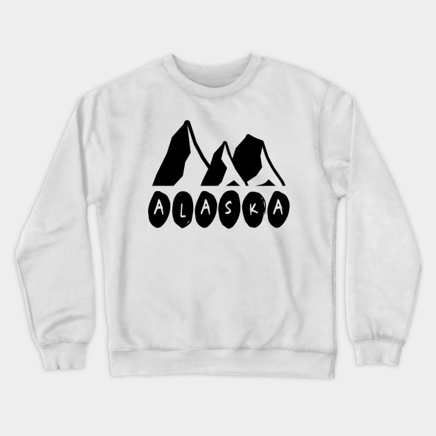 Alaska Mountaints Crewneck Sweatshirt by SmartCraftCo